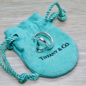 Tiffany & Co. Sterling Silver Elsa Peretti Open Heart Ring